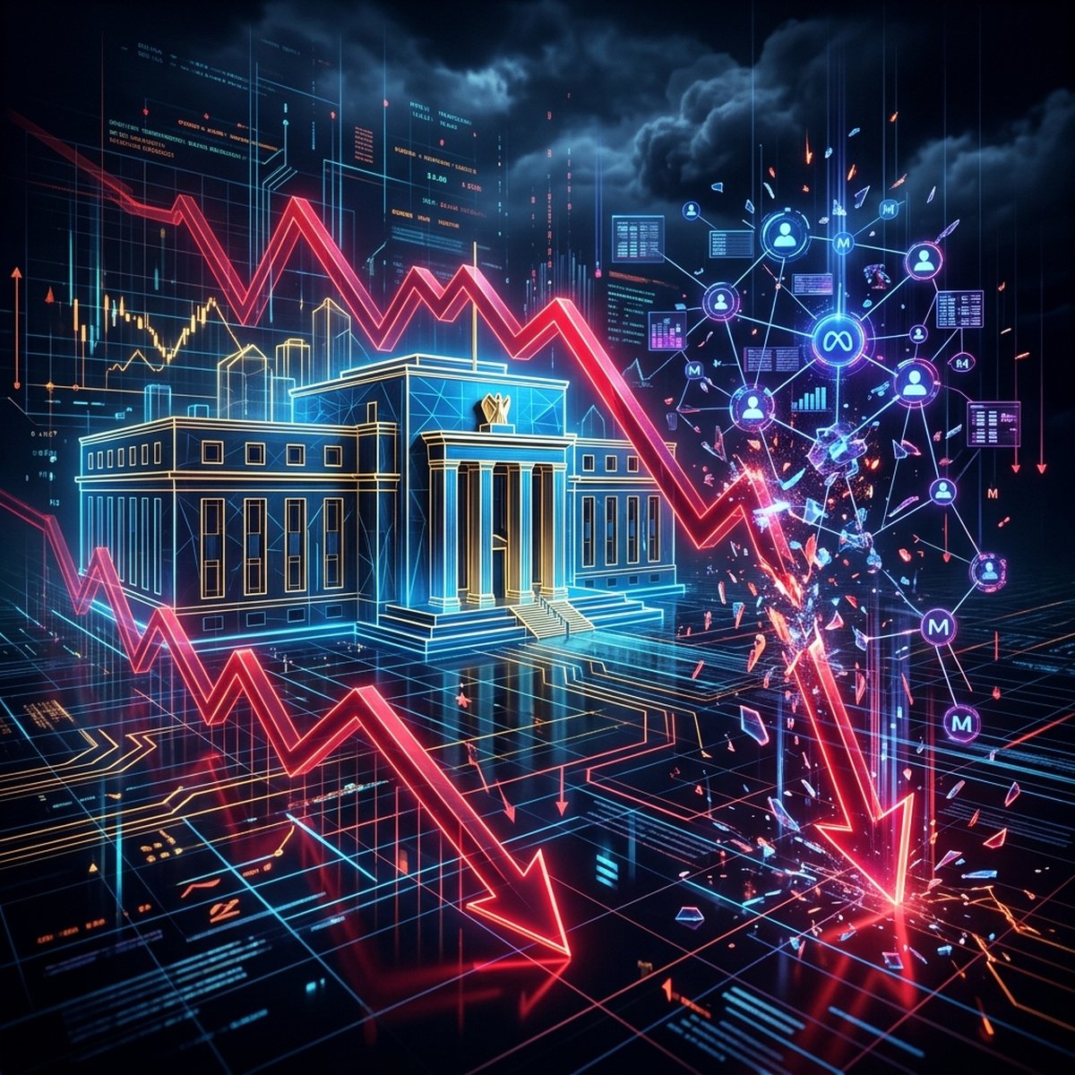 나스닥 6일 연속 하락과 7월 FOMC 매파적 동결: 메타(META) -7% 시간외 폭락의 진실